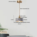 GobekUsa Black Terrazzo LED Pendant Lamp for Dining Living Room Staircase