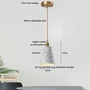 GobekUsa Black Terrazzo LED Pendant Lamp for Dining Living Room Staircase