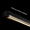 GobekUsa Bar Shape Glass & Aluminum Chandelier: High-end Nordic Pendant Light for Luxury Ambiance