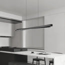 GobekUsa Bar Shape Glass & Aluminum Chandelier: High-end Nordic Pendant Light for Luxury Ambiance