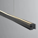 GobekUsa Bar Shape Glass & Aluminum Chandelier: High-end Nordic Pendant Light for Luxury Ambiance