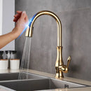 GobekUsa Black Touch Sensor Kitchen Faucet: Pull Out, Sensitive Control, Mixer Tap