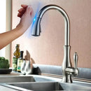 GobekUsa Black Touch Sensor Kitchen Faucet: Pull Out, Sensitive Control, Mixer Tap
