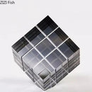 GobekUsa Crystal Magic Cube Desk Ornament Sculpture DecorationCrafts