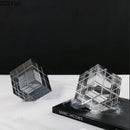 GobekUsa Crystal Magic Cube Desk Ornament Sculpture DecorationCrafts