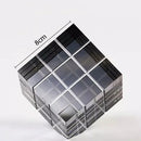 GobekUsa Crystal Magic Cube Desk Ornament Sculpture DecorationCrafts