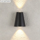 GobekUsa Modern Trapezoid LED Wall Sconce in Black - Metallic Garden Wall Light