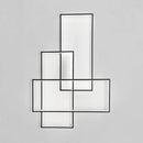 GobekUsa Modern Black Traverse Wall Sconce - 20.5"/30" Wide, Acrylic Wall Light in Warm/White