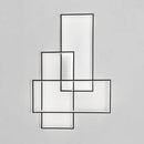 GobekUsa Modern Black Traverse Wall Sconce - 20.5"/30" Wide, Acrylic Wall Light in Warm/White