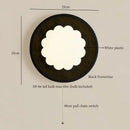 GobekUsa Black Travertine LED Wall Lights Modern Home Decoration Bedside Lamps
