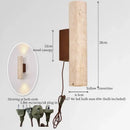 GobekUsa Black Travertine LED Wall Lights Modern Home Decoration Bedside Lamps