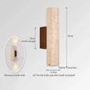 GobekUsa Black Travertine LED Wall Lights Modern Home Decoration Bedside Lamps
