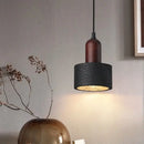 GobekUsa Black Travertine Pendant Light: Nordic Modern LED Hanging Lamp for Living Room & Bedroom