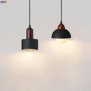 GobekUsa Black Travertine Pendant Light: Nordic Modern LED Hanging Lamp for Living Room & Bedroom