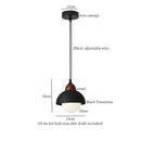 GobekUsa Black Travertine Pendant Light: Nordic Modern LED Hanging Lamp for Living Room & Bedroom