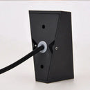 Modern black triangular led wall light garden sconce by Decorbites