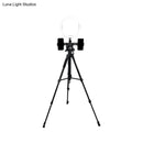 GobekUsa Modern Metal LED Vanity Lamp with USB and Round Shade - Black Tripod Design