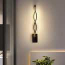 GobekUsa Minimalistic Metal LED Stairway Sconce in Warm/White Light - Black/White