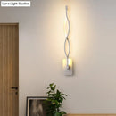 GobekUsa Minimalistic Metal LED Stairway Sconce in Warm/White Light - Black/White