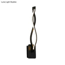 GobekUsa Minimalistic Metal LED Stairway Sconce in Warm/White Light - Black/White