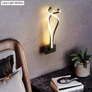 GobekUsa Art Deco Twisting LED Wall Sconce: Metal Edition for Bedroom Lighting