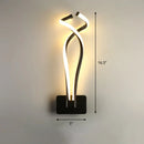 GobekUsa Art Deco Twisting LED Wall Sconce: Metal Edition for Bedroom Lighting