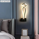 GobekUsa Art Deco Twisting LED Wall Sconce: Metal Edition for Bedroom Lighting