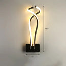 GobekUsa Art Deco Twisting LED Wall Sconce: Metal Edition for Bedroom Lighting