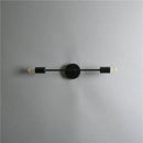 Modern black two arm led wall lamp bedroom vanity light by Decorbites