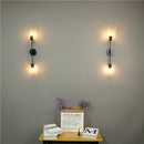 Modern black two arm led wall lamp bedroom vanity light by Decorbites