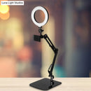 GobekUsa Modern Black USB Fill-in Flash Light with LED Vanity Lamp for Mobile Phones - Stylish Metal Shade