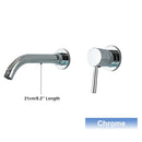 GobekUsa Black Wall Mounted Basin Faucet with Single Handle Hot Cold Water Mixer Tap