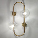 GobekUsa Brass LED Wall Sconce Lamp for Bedroom, Living Room, Hotel - Modern Decorative Lighting