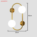 GobekUsa Brass LED Wall Sconce Lamp for Bedroom, Living Room, Hotel - Modern Decorative Lighting