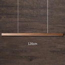 GobekUsa Black Walnut Dining Pendant Light: Simple Log Strip Design for Dining Room, Office