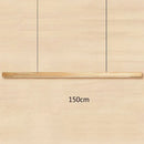 GobekUsa Black Walnut Dining Pendant Light: Simple Log Strip Design for Dining Room, Office