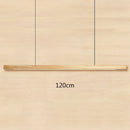 GobekUsa Black Walnut Dining Pendant Light: Simple Log Strip Design for Dining Room, Office