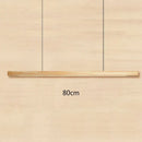 GobekUsa Black Walnut Dining Pendant Light: Simple Log Strip Design for Dining Room, Office