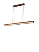 GobekUsa Black Walnut Wooden Ceiling Chandelier LED Pendant Lamp for Modern Home Decor