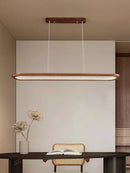 GobekUsa Black Walnut Wooden Ceiling Chandelier LED Pendant Lamp for Modern Home Decor