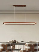 GobekUsa Black Walnut Wooden Ceiling Chandelier LED Pendant Lamp for Modern Home Decor