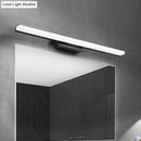 GobekUsa Modern Acrylic Linear Vanity Wall Sconce - LED Lighting Fixture in Black with Warm/White Light