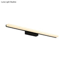 GobekUsa Modern Acrylic Linear Vanity Wall Sconce - LED Lighting Fixture in Black with Warm/White Light