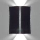 GobekUsa Modern 1/2/3-Light Black Porch Wall Sconce with Wavy Metal Shade and Warm/White Lighting