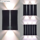 GobekUsa Modern 1/2/3-Light Black Porch Wall Sconce with Wavy Metal Shade and Warm/White Lighting