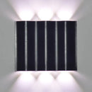 GobekUsa Modern 1/2/3-Light Black Porch Wall Sconce with Wavy Metal Shade and Warm/White Lighting