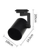 Modern black & white 35w led ceiling spot light retail display fixture by Decorbites