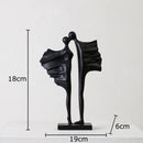 GobekUsa Abstract Lovers Resin Sculpture Modern Decor Ornaments - Couple Figures Statue