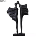 GobekUsa Abstract Lovers Resin Sculpture Modern Decor Ornaments - Couple Figures Statue