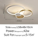 GobekUsa Acrylic Chandelier Light Modern Minimalist Ceiling Lamp for Living Dining Bedroom